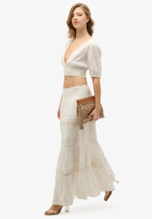 Ibiza Maxirok met Kant White Grootte: 40