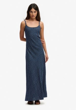 Maxi-jurk met Print Blauw Grootte: 40