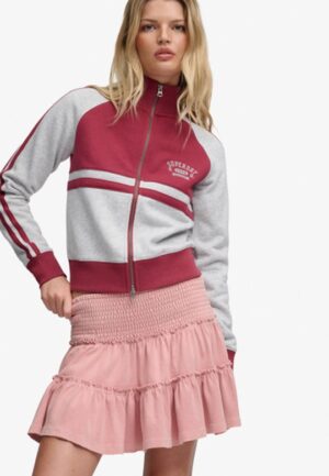 Gelaagde Jersey Minirok Pink Grootte: 34