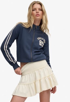 Gelaagde Jersey Minirok White Grootte: 34