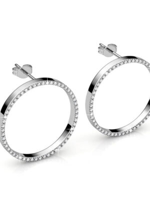 Alternative view of Olina Oorbellen - Zilver en Kristal
