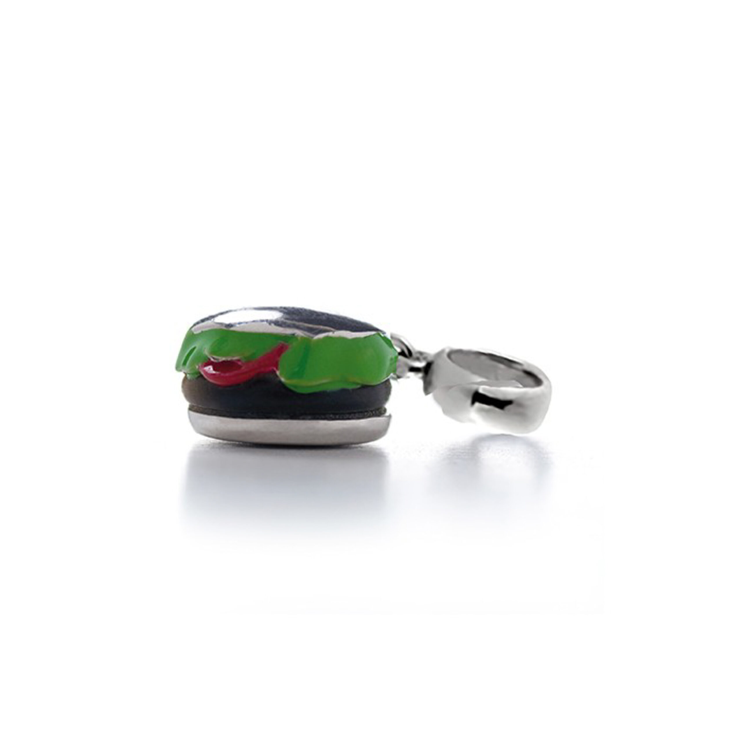 Luxenter hanger in 925 sterling zilver gerhodineerd - Hamburger