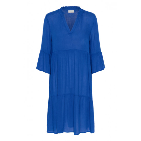 Kaffe - Blauw | unisex | Jurk | Blauw | 42 | regular | Kamst mode
