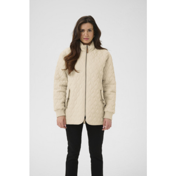 Kaffe - Grijs | unisex | Jas | Grijs | 42 | regular | Kamst mode