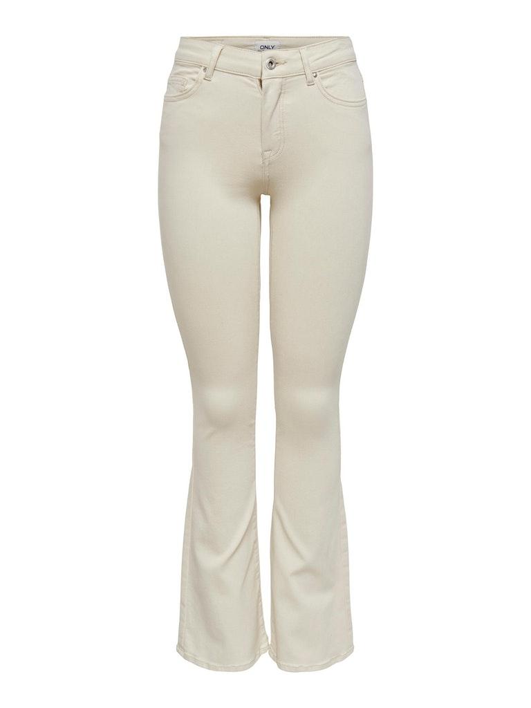 Only Onlblush Mid Flared Dnm Dot019 Noos 15230778 Flare Ecru