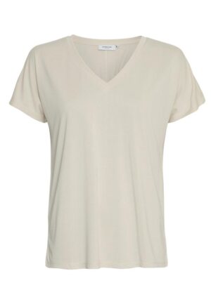 Msch Copenhagen Mschfenya Modal V Neck Tee 18167 T-shirts Oatmeal