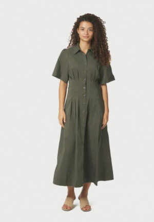 Neo noir - Groen | Dames | Jurk | Groen | 42 | regular | Kamst mode