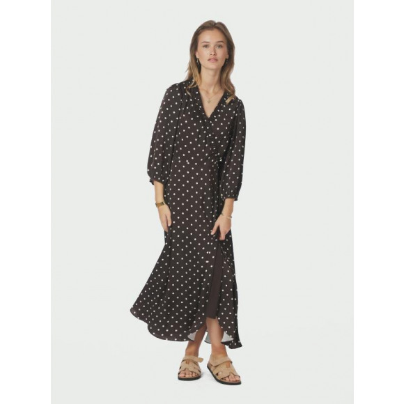 Neo noir - Bruin | Dames | Jurk | Bruin | 40 | regular | Kamst mode