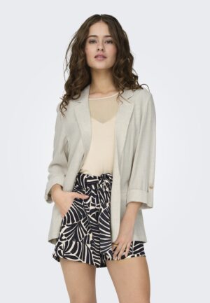 Only Onlsiesta 3/4 Open Linen Bl Blazer Tlr 15322274 Blazers Moonbeam