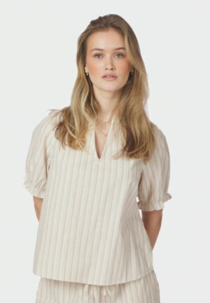 Neo noir - Beige | Dames | Blouse | Beige | 36 | regular | Kamst mode