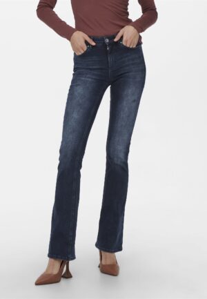 Only Onlblush Mid Flared Dnm Rea409 Noos 15233833 Flare Blue Black Denim