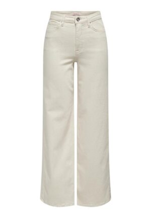 Only Onlmadison Blush Hw Wide Dnm Cro Noos 15310632 Loose Fit Ecru