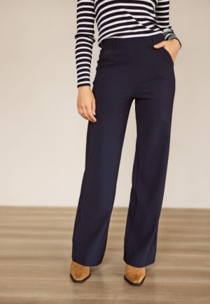Studio Anneloes Lexie Bonded Trousers 94801 6900 Dark Blue