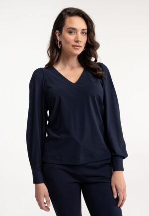 Studio Anneloes Les Top 94821 T-shirt Lange Mouw 6900 Dark Blue