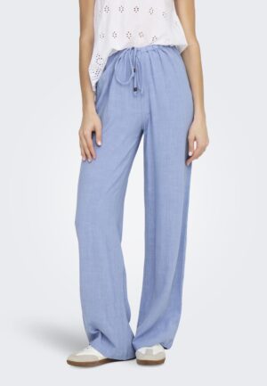 Only Onlsolvi Mw Linen Bl String Pant Cc Pnt Broek Bel Air Blue