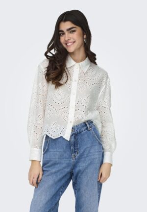 Only Onlvalais L/s Shirt Wvn Noos Blouse Cloud Dancer