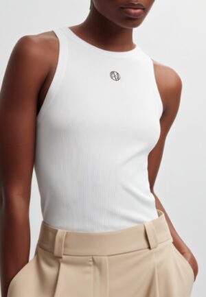 Msch Copenhagen Mschgubbe Rasmia Icon Sl Top Tops En Singlets B White Black