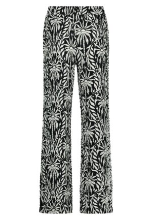 Tramontana Trousers Black And White Paradise K04-16-102 Broek 009998 Printblacks