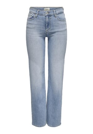 Only Onlblush Mid Straight Dnm Tai467 Noos Straight Leg Light Blue Denim