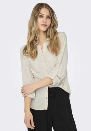 Only Onlyasmin-siesta Ls Li Bl Shirt Pnt Noos T-shirt Lange Mouw Moonbeam