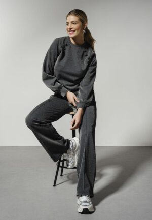 Tramontana Wide-leg Trousers Sparkles C49-18-101 Broek 009000-black