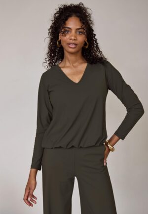 Studio Anneloes Vicky Ls Shirt 94851 T-shirt Lange Mouw 7400 New Army