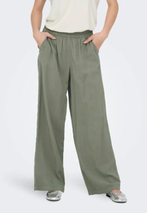 Only Onlaris Life Hw Pull-up Pant Wvn Noos Broek 4916588 Smokey Olive