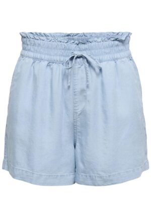 Only Onlcharis Life Pull Up Shorts Wvn Cc Korte Broeken 4910619 Light Blue Denim