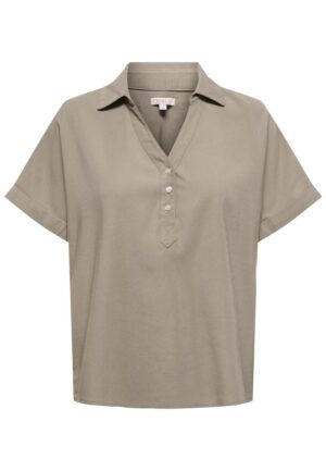 Only Onlaris Life Cap Sleeve Shirt Wvn Cc T-shirt Korte Mouw 4912278 Taupe Gray
