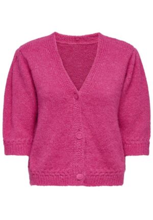 Only Onlstarla Ss V-neck Cardiga Cc Knt Vest 4987205 Pink Yarrow Melange/dtm But