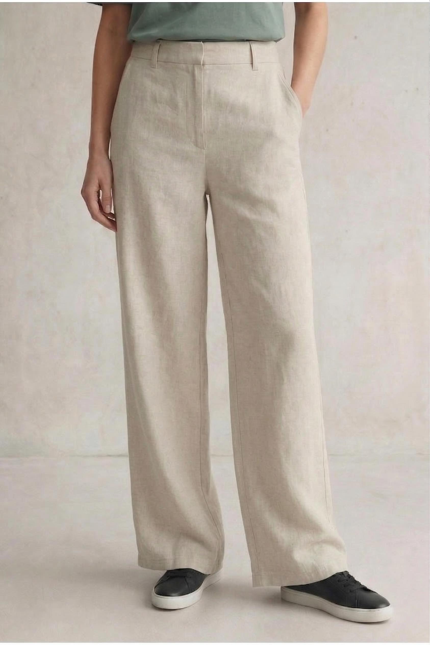 Msch Copenhagen Mschpennie Ginia Hw Pants 18897 Broek Sand Melange