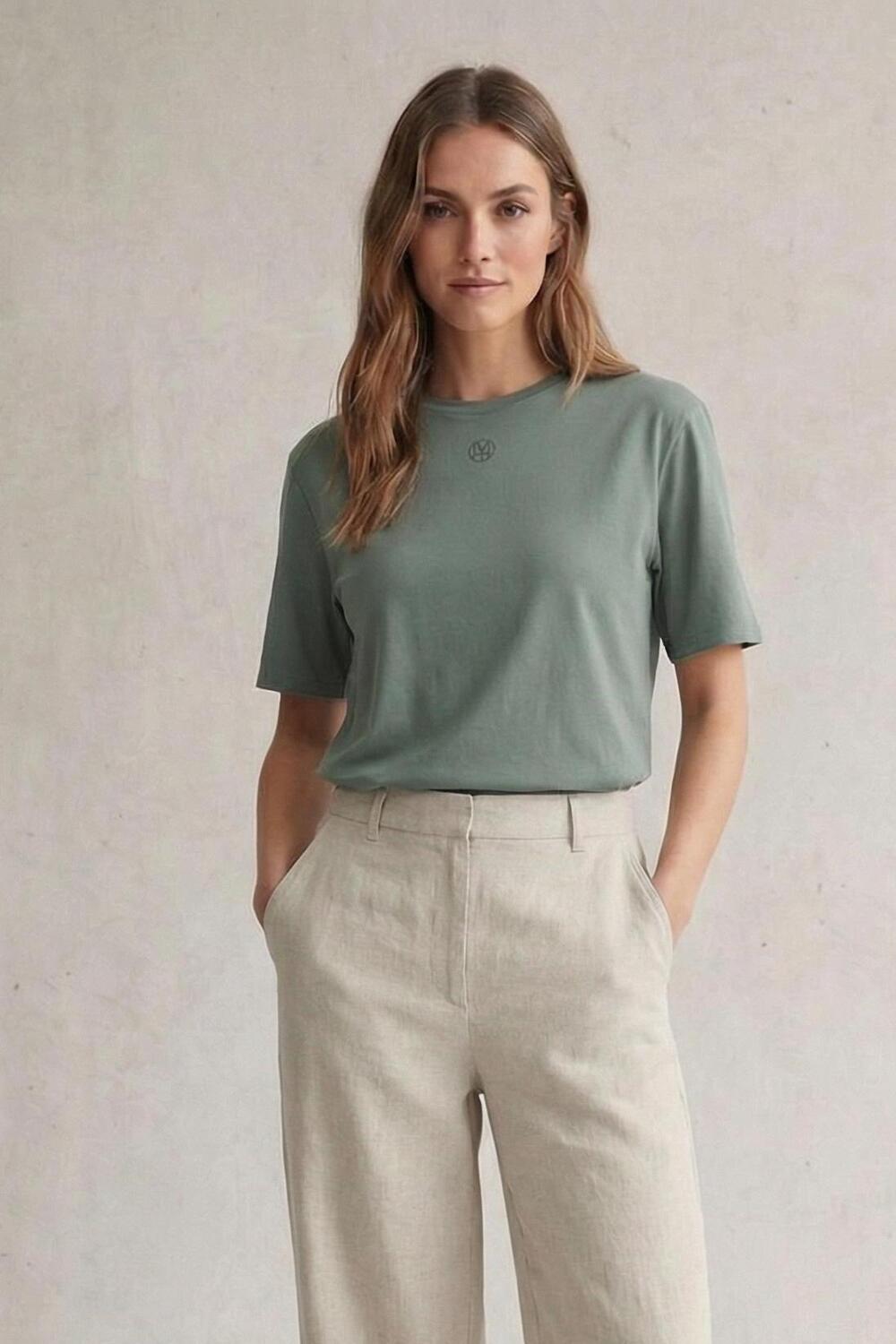 Msch Copenhagen Mschmelea Icon Tee 18453 T-shirt Korte Mouw Laurel W Cilant