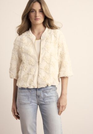 Tramontana 3d Flower Lace Jacket C42-19-801 Jackets 006800-stone