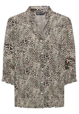 Only Onlraya 3/4 Shirt Wvn Noos Blouse Pumice Stone Alma Heart Leo