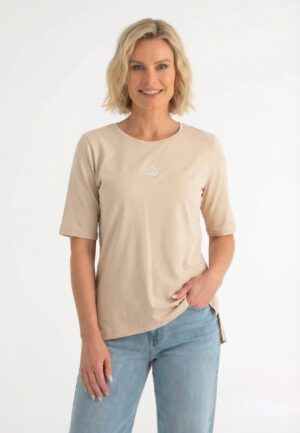 Maicazz Sonora - T-shirt Bas.91.022 T-shirt Korte Mouw Sand