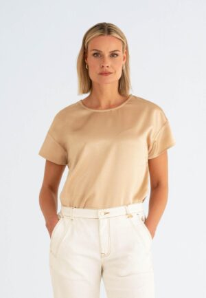 Maicazz Millo - Top Sp26.60.319 T-shirt Lange Mouw Gold