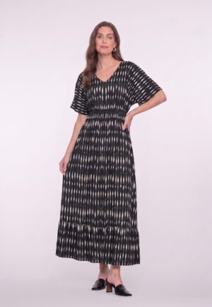 Geisha Dress 67114-20 Jurk 999 Black/ecru