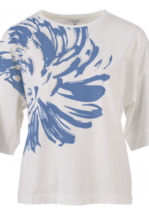 Enjoy - Blauw | Dames | Top | Blauw | XXL | regular | Kamst mode