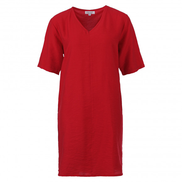 Enjoy - Rood | Dames | Jurk | Rood | M | regular | Kamst mode