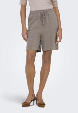 Only Onlsiesta Mw Pull-up Lin Bl Shorts Noos 15333032 Korte Broeken 5014880 Walnut