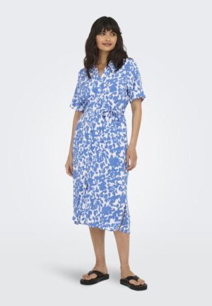 Only Onlyasmin S/s Shirt Dress Wvn Noos 15357241 Jurk 4865074 Cloud Dancer Tania Flower