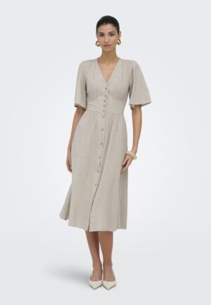 Only Onltizana 2/4 Midi Dress Wvn Noos 15373535 Jurk 5015790 Silver Lining