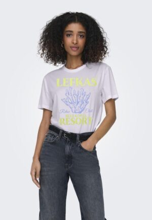 Only Onldina S/s Club Top Box Jrs 15346663 T-shirt Korte Mouw 4987735 Misty Lilac Resort