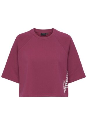 Only Onlcora S/s Print O-neck Ub Swt 15347037 Sweater 4992004 Sangria Paradise Exotic