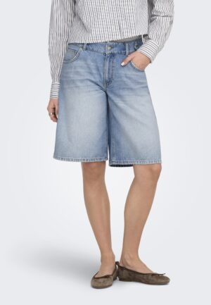 Only Onlloran Bermuda Shorts Wide Dnm Pim 15373946 Korte Broeken 5012662 Light Blue Denim