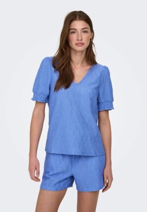 Only Onldiana S/s V-neck Top Cs Jrs 15377884 T-shirt Korte Mouw 5054194 Ultramarine