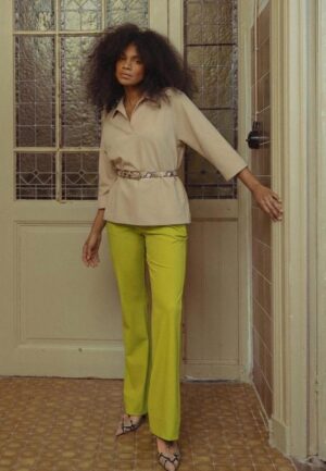 Studio Anneloes Remi Bonded Top 13503 T-shirt Lange Mouw 2200 Latte