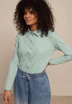 Studio Anneloes Poppy Hearts Shirt 13548 Blouse 7700 Light Sage Green