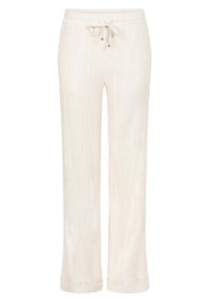 Tramontana Puckered Wide-leg Trousers C08-20-102 Broek 006801-stonemelange