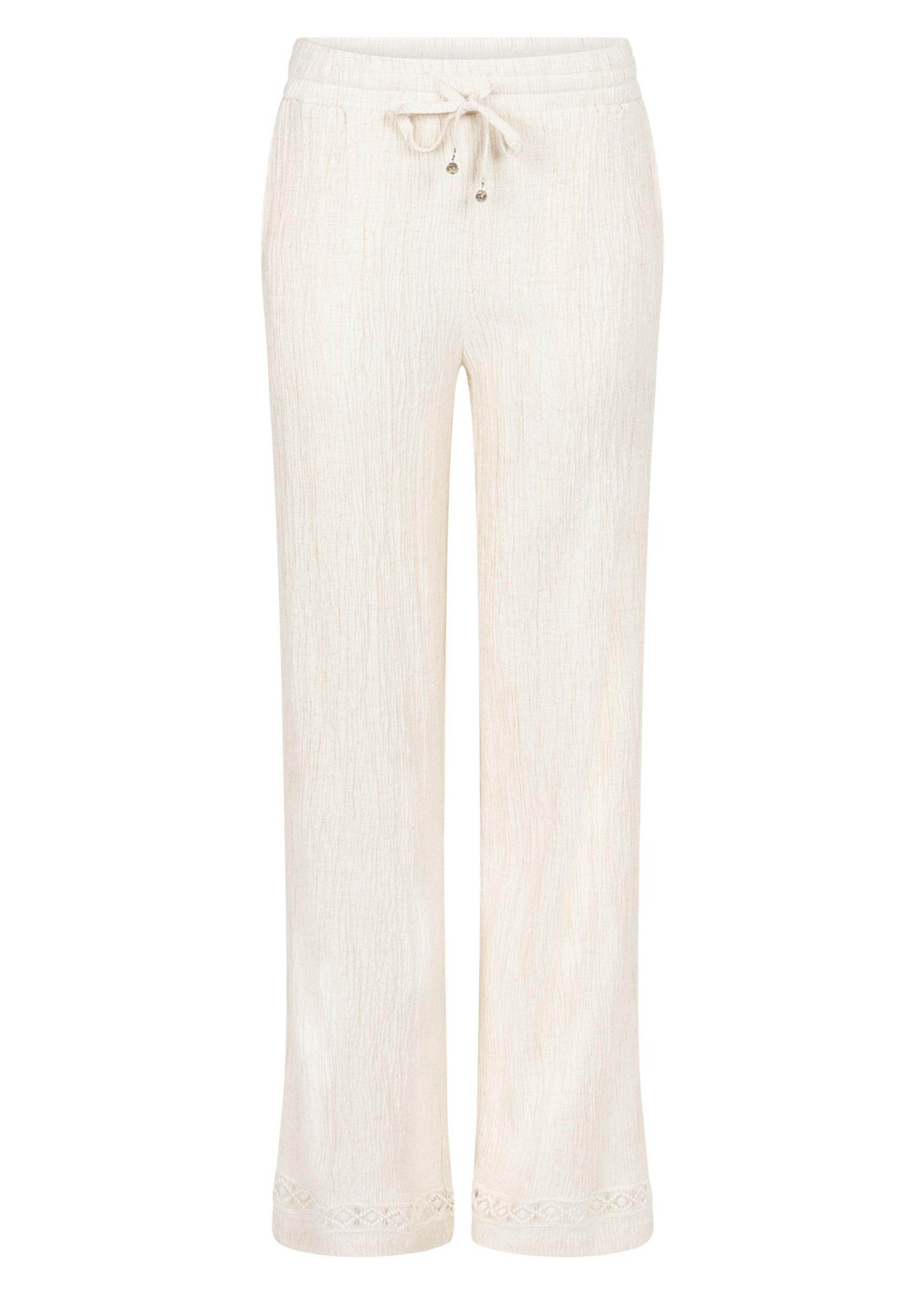 Tramontana Puckered Wide-leg Trousers C08-20-102 Broek 006801-stonemelange